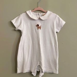 Baby Luigi knit short play suit